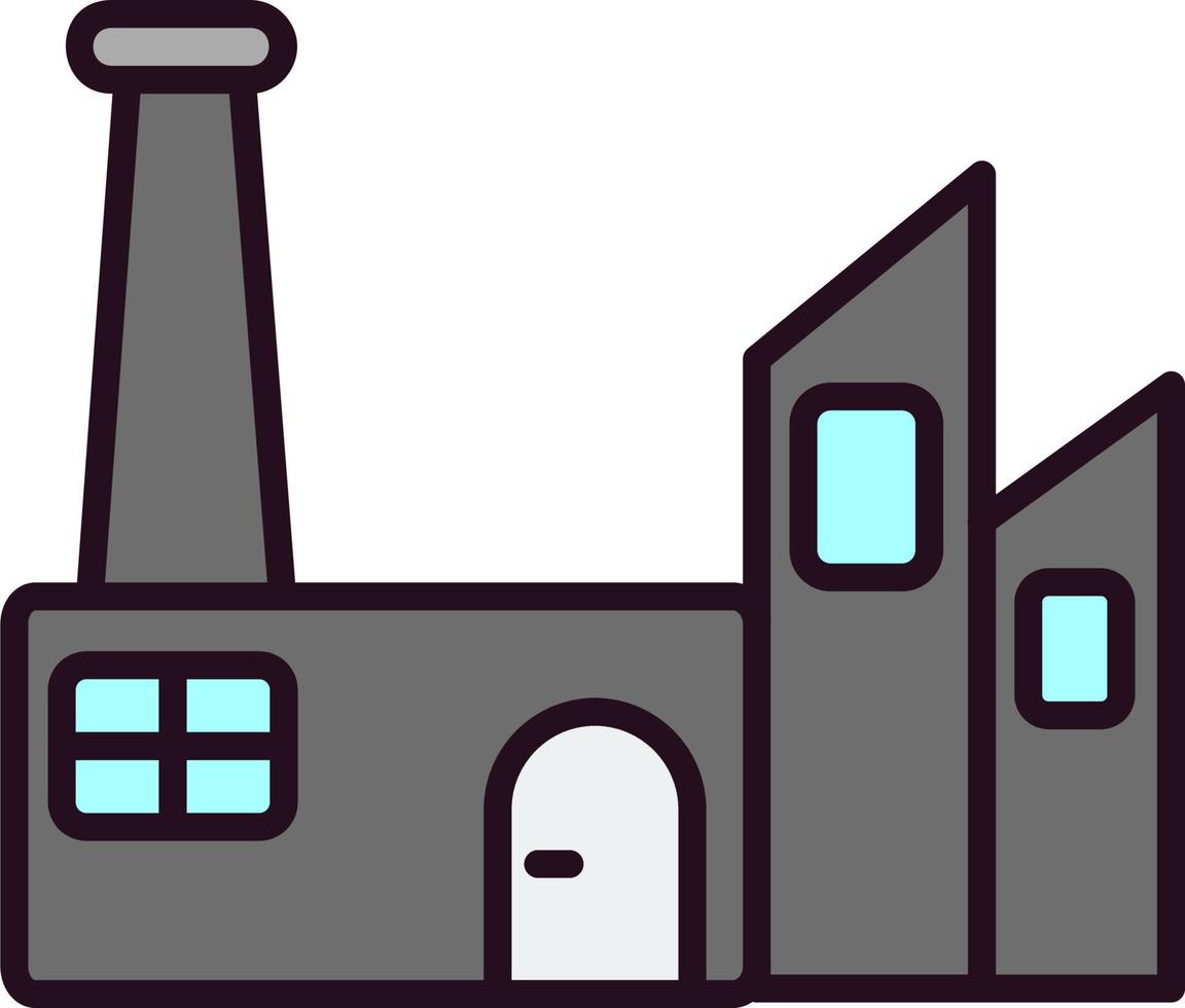 Sustainable factory Vector Icon