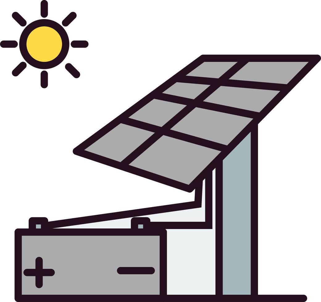 icono de vector de energía solar