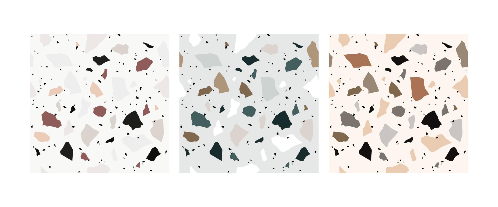 Terrazzo seamless pattern vector