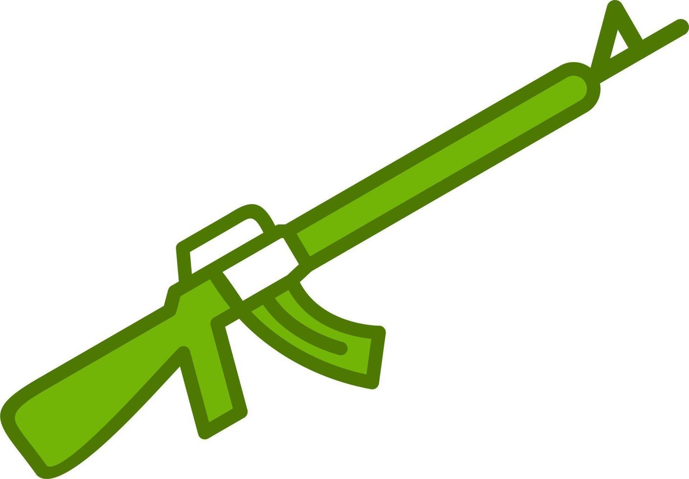 Assault Rifle Vector Icon