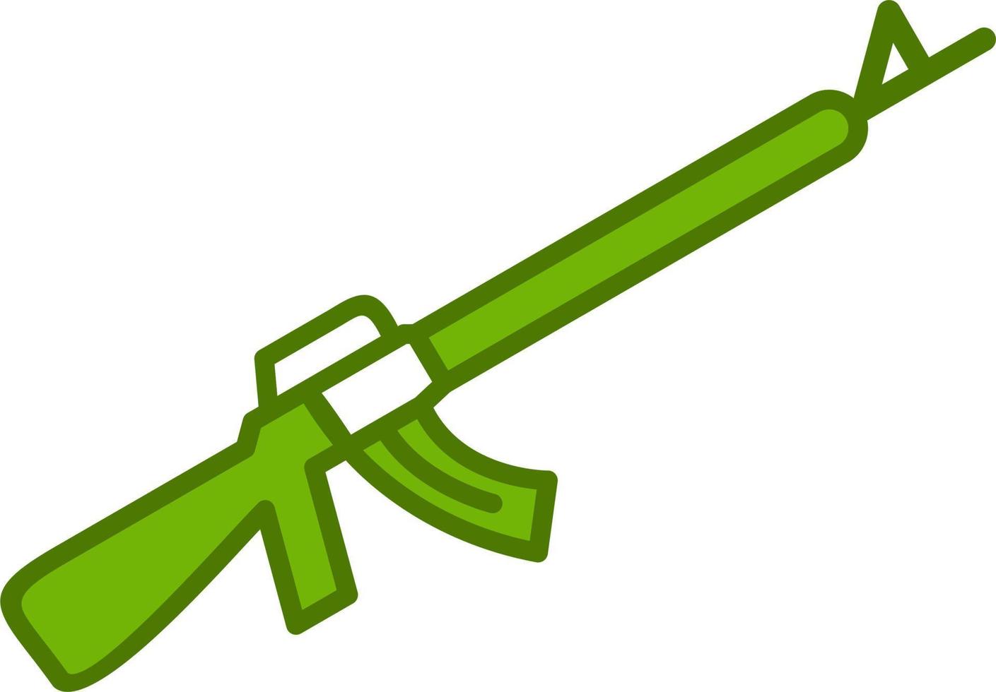 icono de vector de rifle de asalto