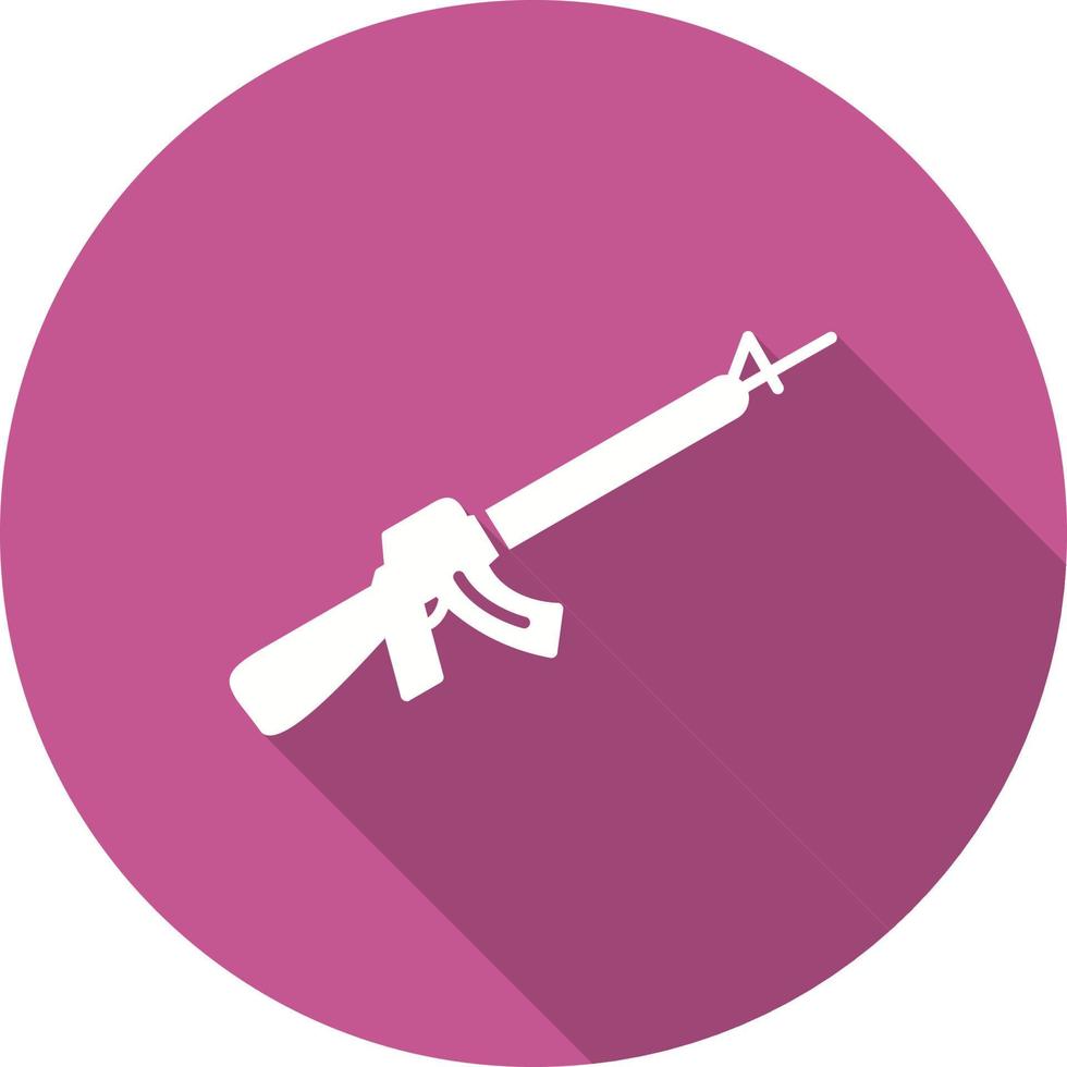 icono de vector de rifle de asalto