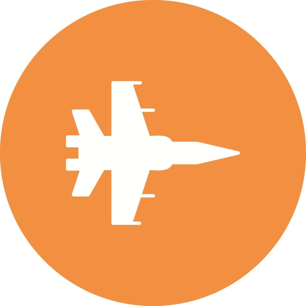 icono de vector de avión de combate