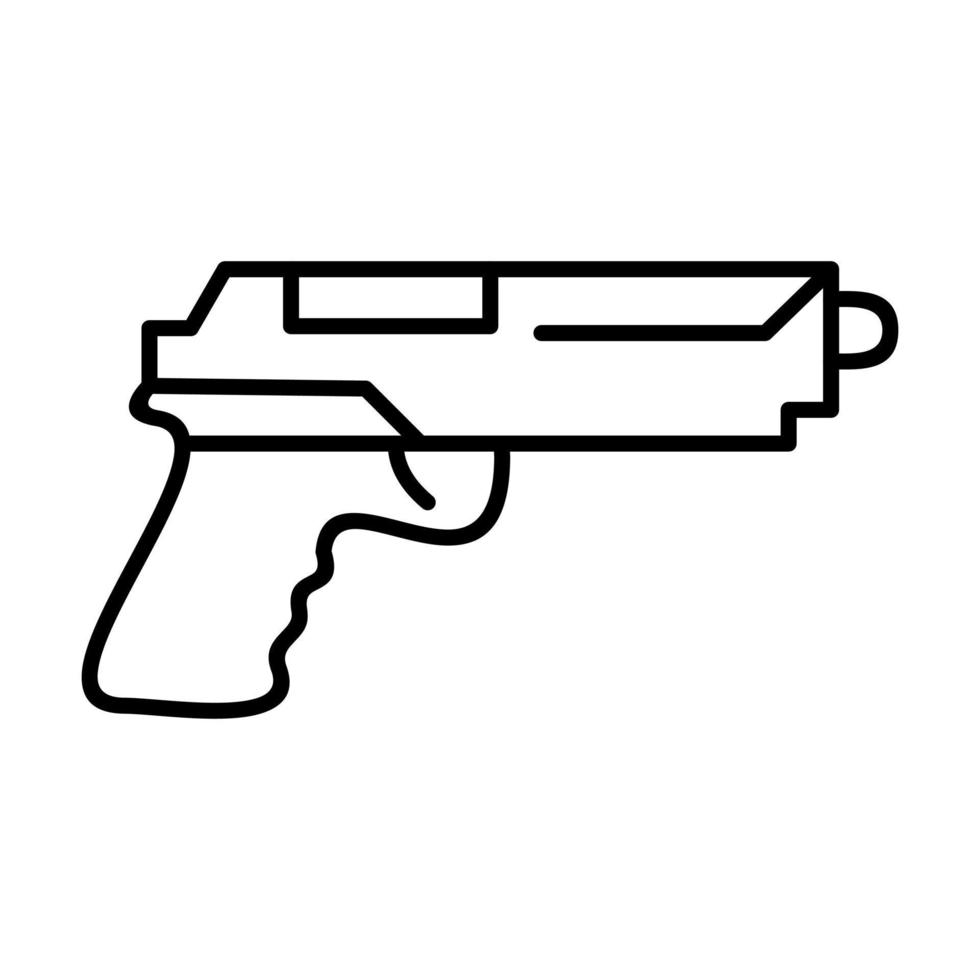 Hand Gun Vector Icon