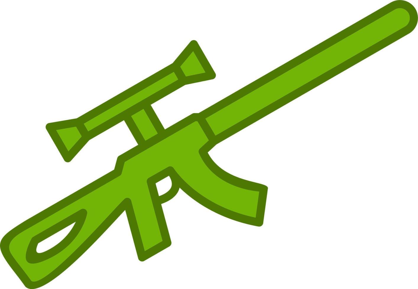 icono de vector de rifle de francotirador