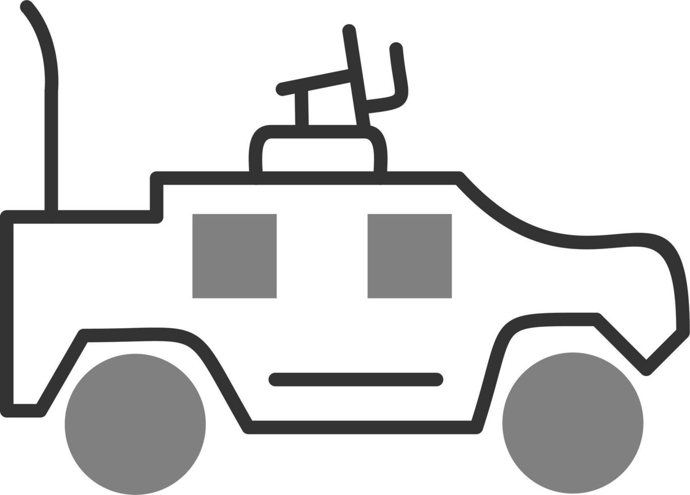 Military Vehicle Vector Icon