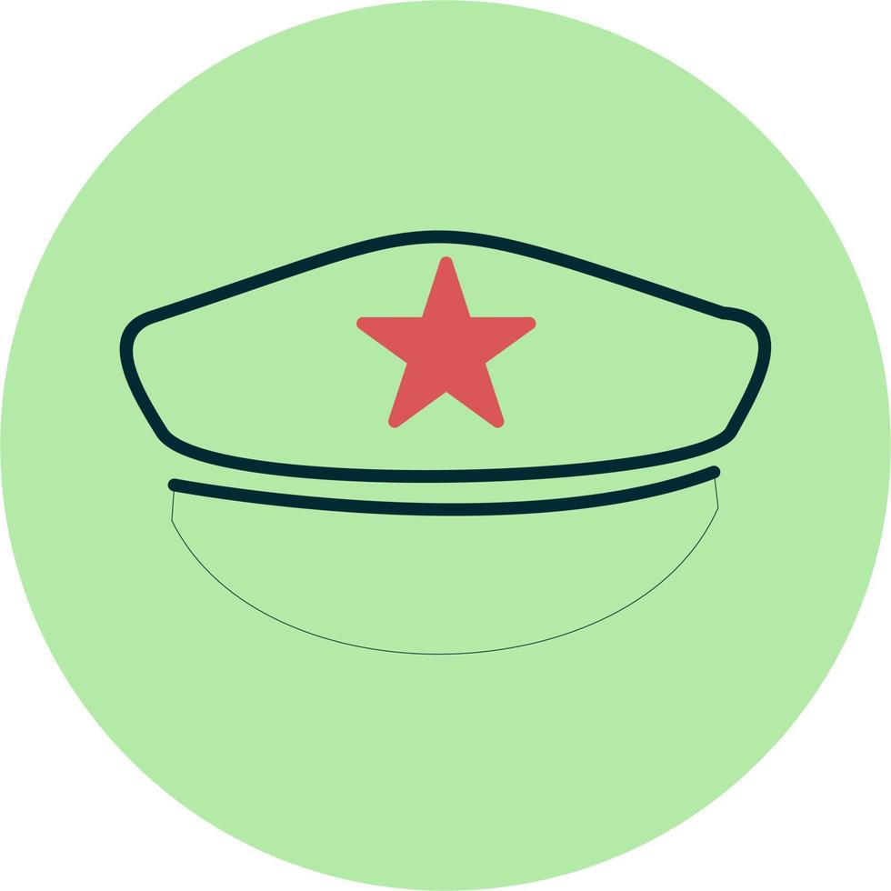 icono de vector de sombrero de policía