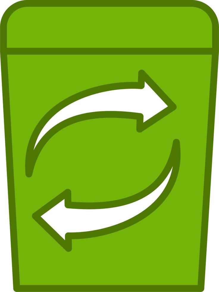 icono de vector de reciclaje