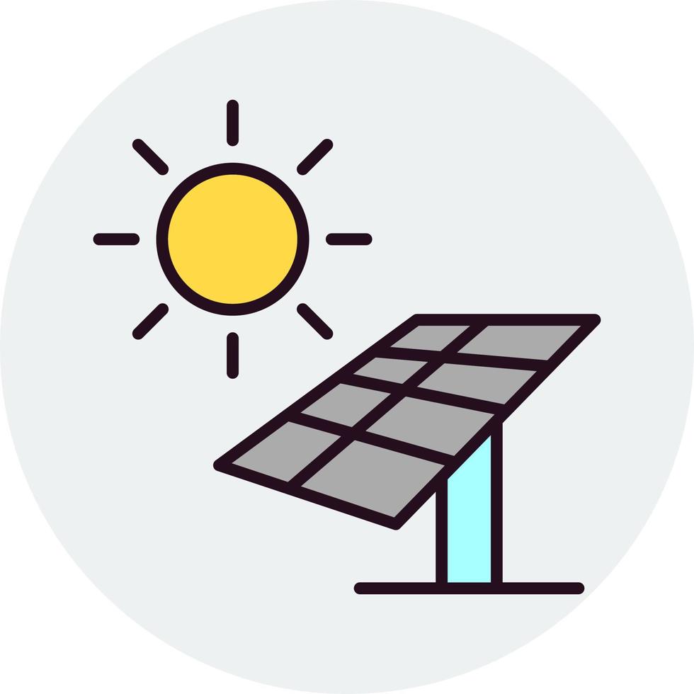 icono de vector de panel solar