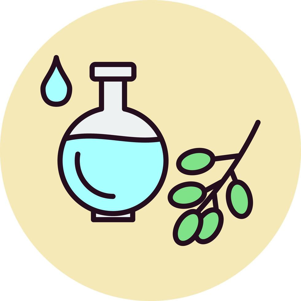 icono de vector de aceite orgánico