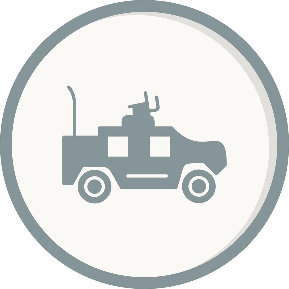 Military Vehicle Vector Icon