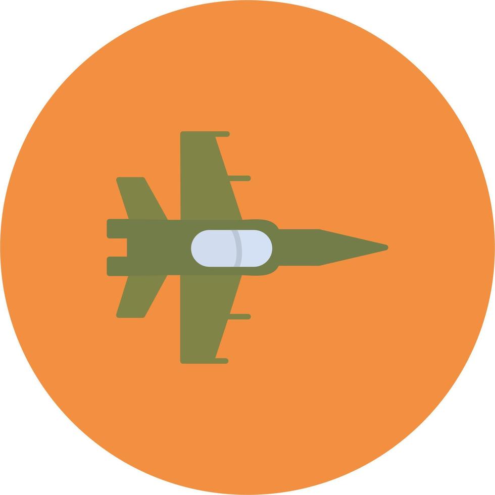 icono de vector de avión de combate