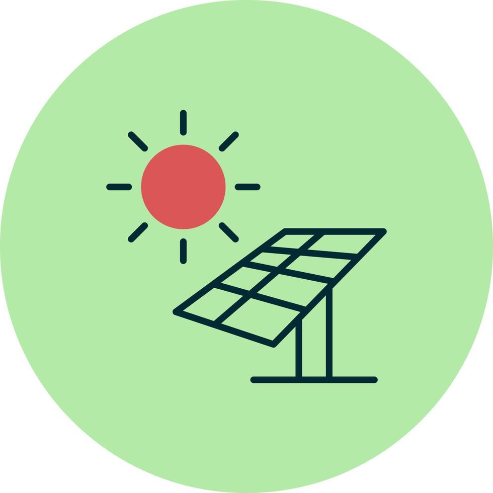 icono de vector de panel solar