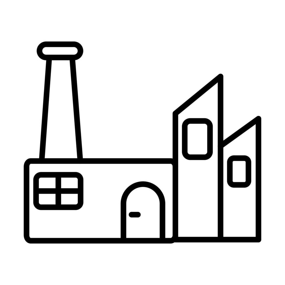 Sustainable factory Vector Icon