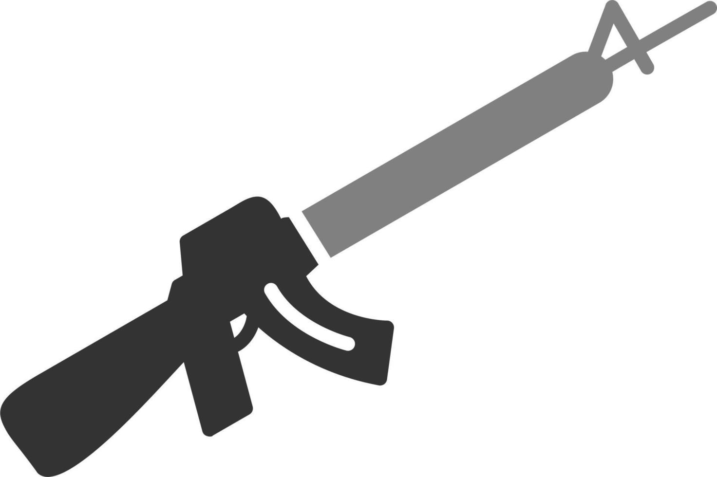 icono de vector de rifle de asalto