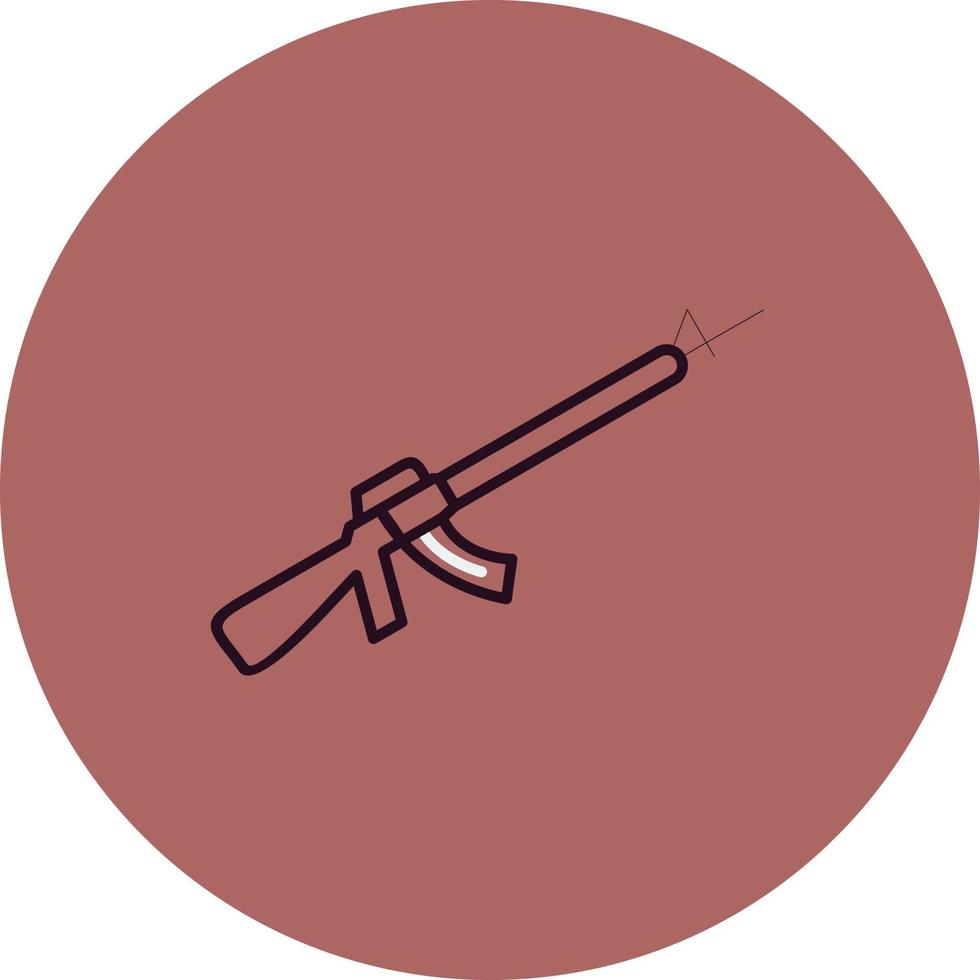 icono de vector de rifle de asalto