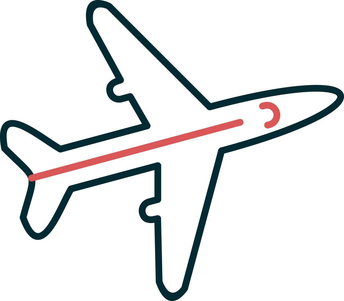 icono de vector de avión