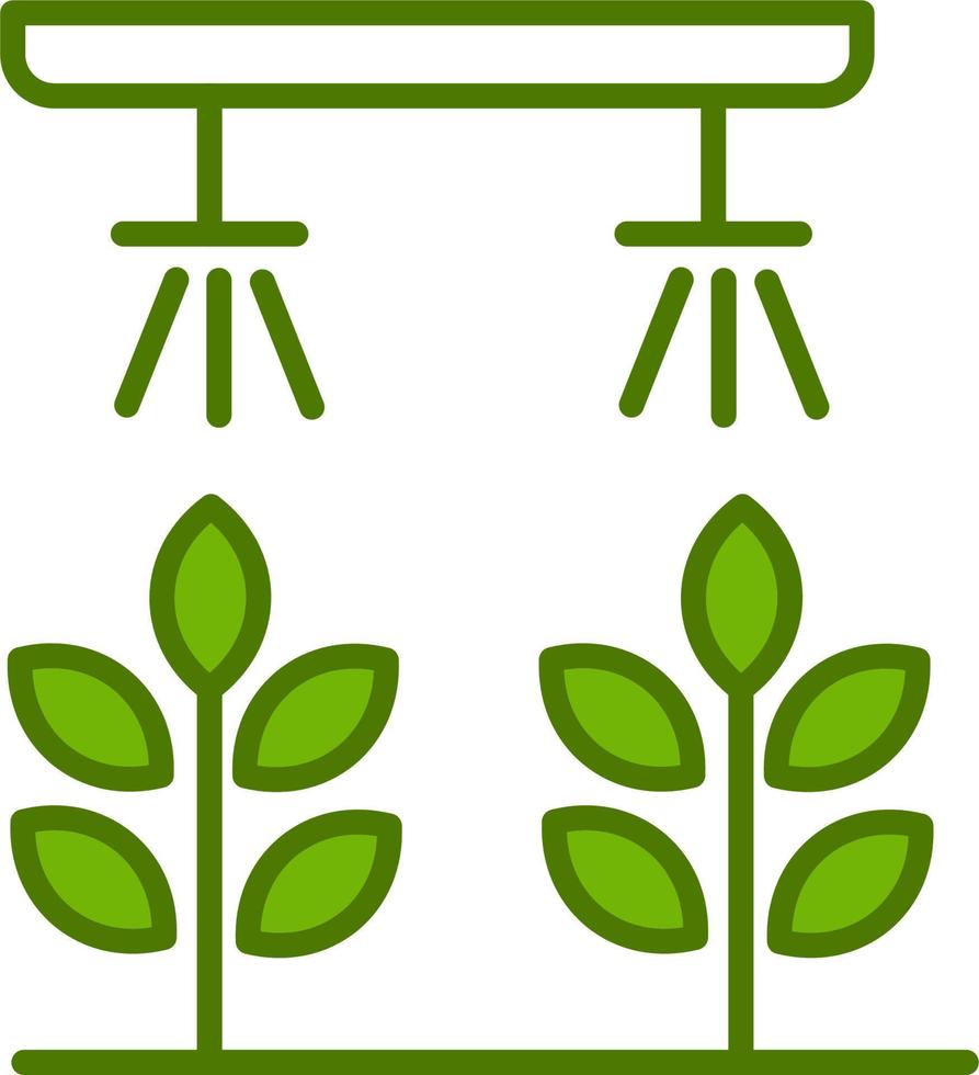 Hydroponic gardening Vector Icon