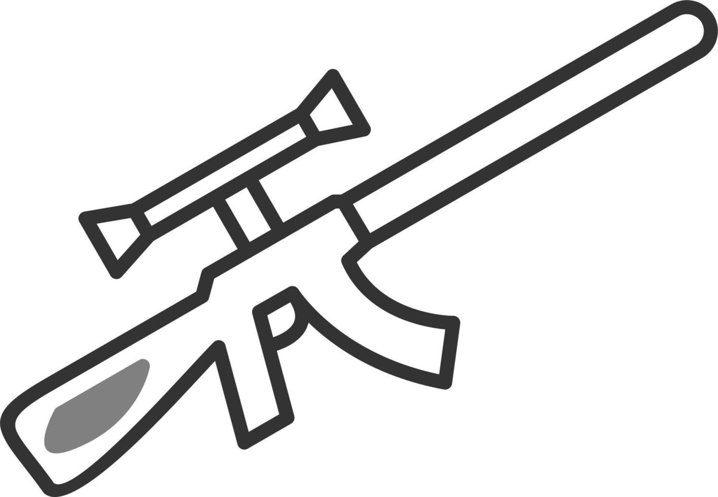 icono de vector de rifle de francotirador