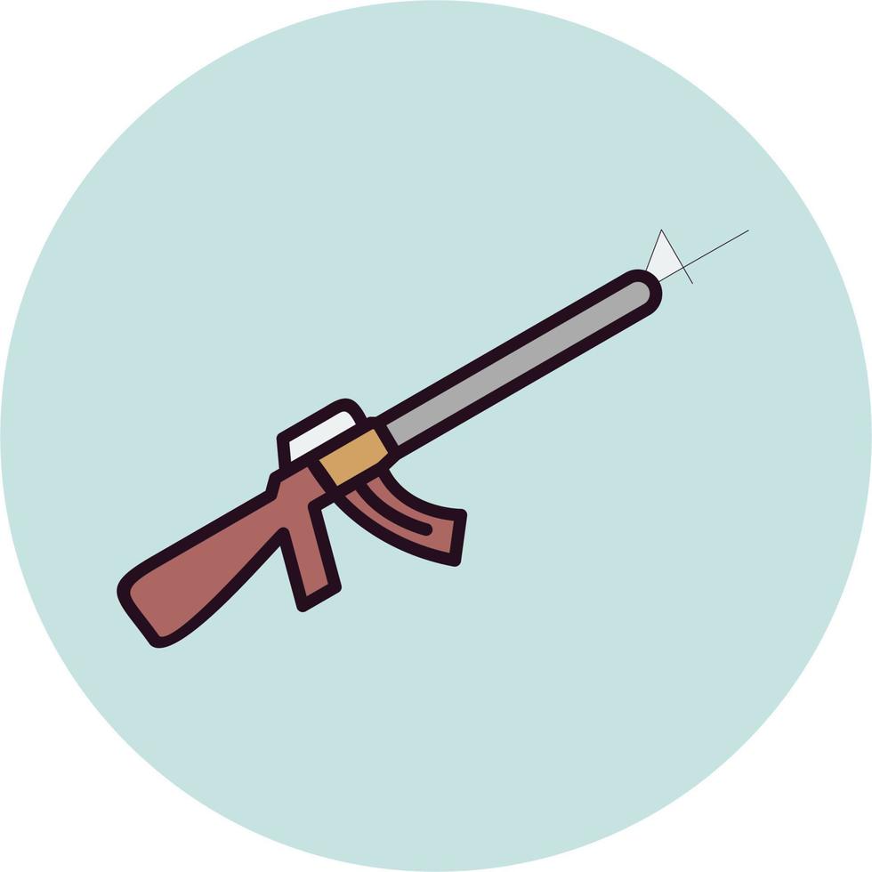 icono de vector de rifle de asalto