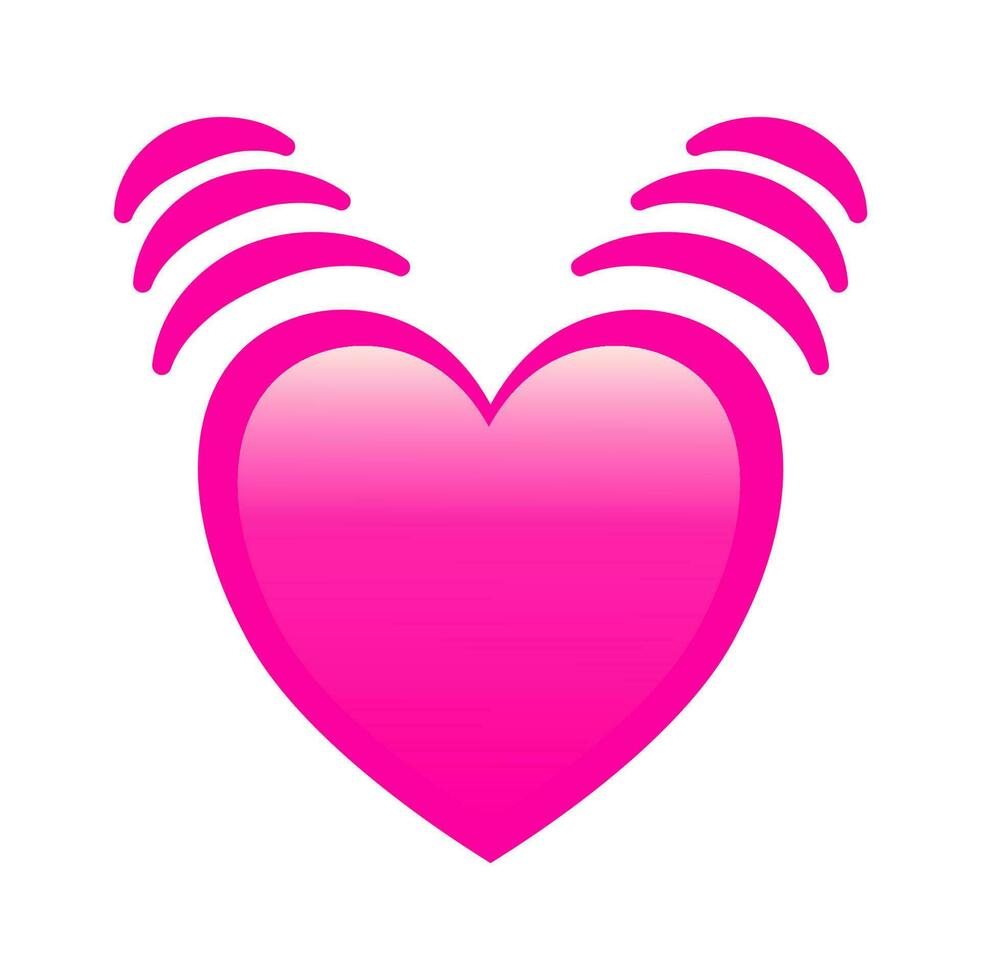 archivo vectorial emoji de corazón vector