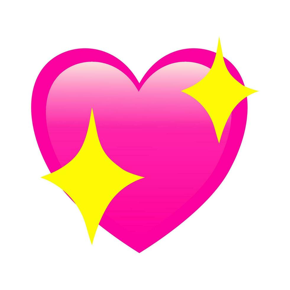 archivo vectorial emoji de corazón vector