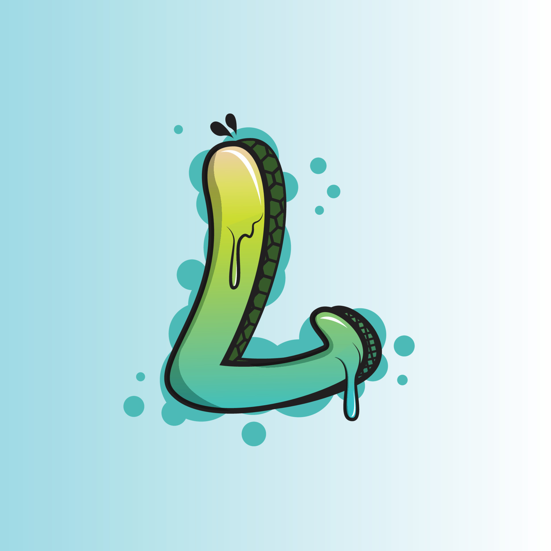 Graffiti letter L premium vector illustration 18817704 Vector Art at