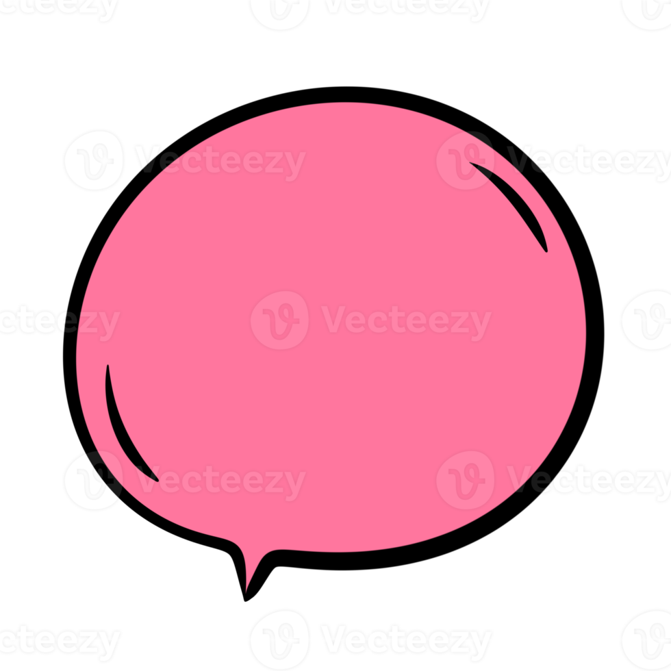 colorful speech bubble. png