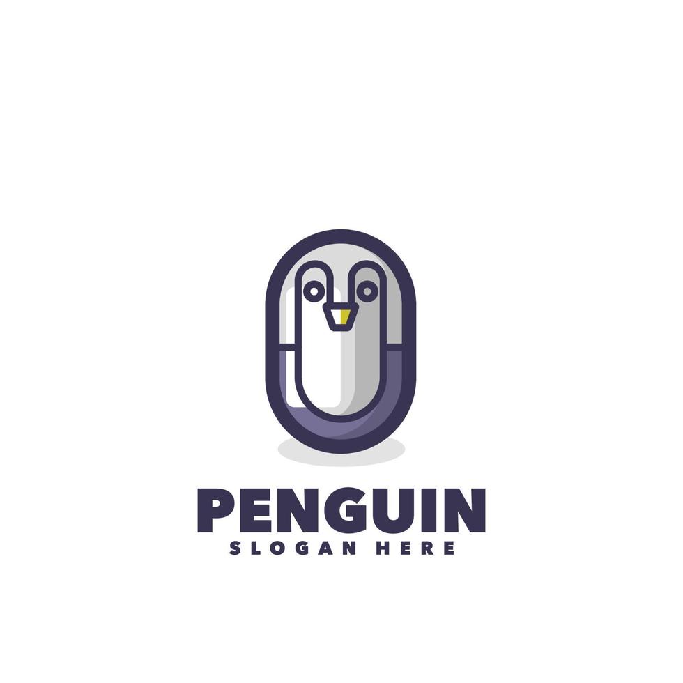 Penguin logo template vector