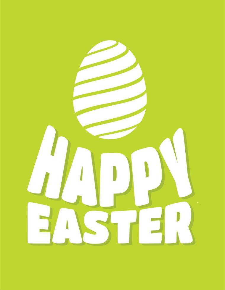 Happy easter Letter with Egg vector