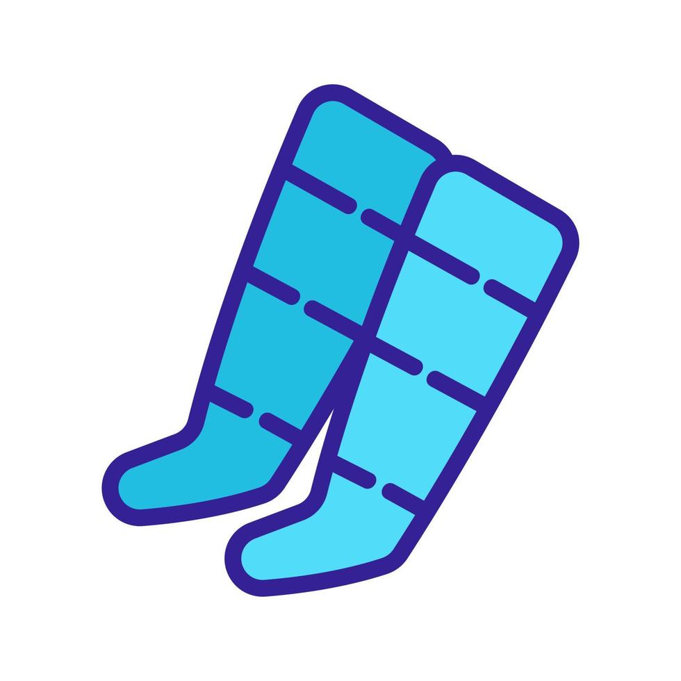 anti cellulite socks icon vector outline illustration