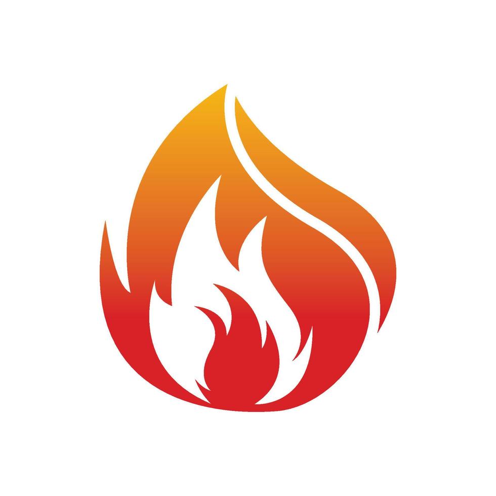 ilustración de diseño de logotipo de fuego y símbolo de fuego vector