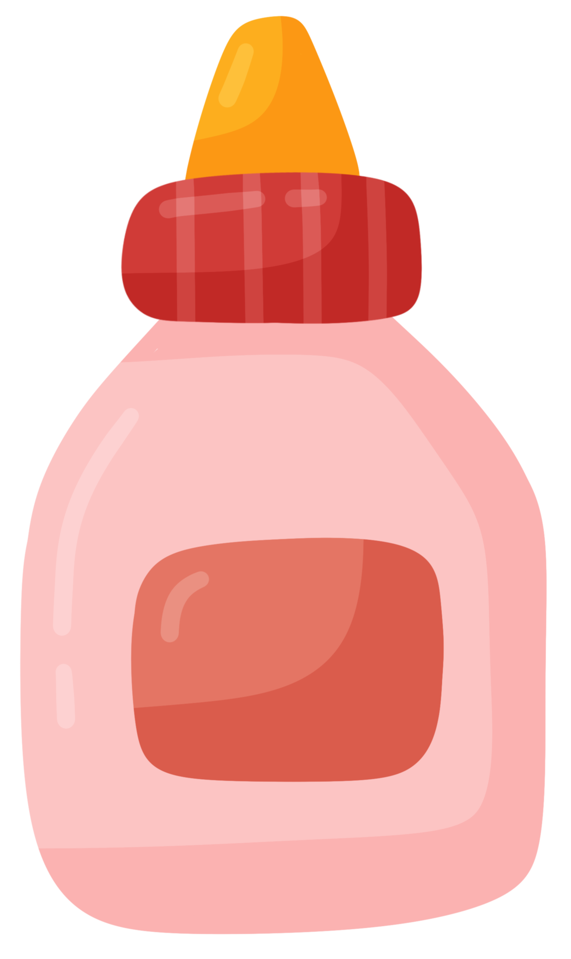 Cartoon icône tube rose colle 18818505 PNG