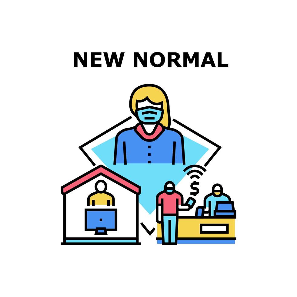 New Normal Protect Vector Concept Illustration