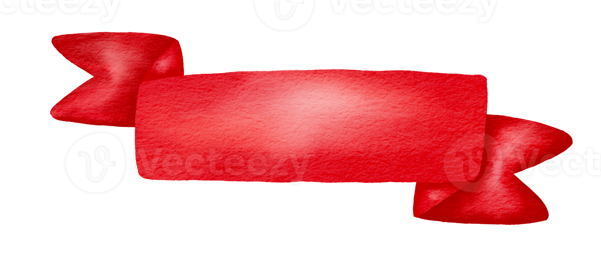 Watercolor ribbon red. png