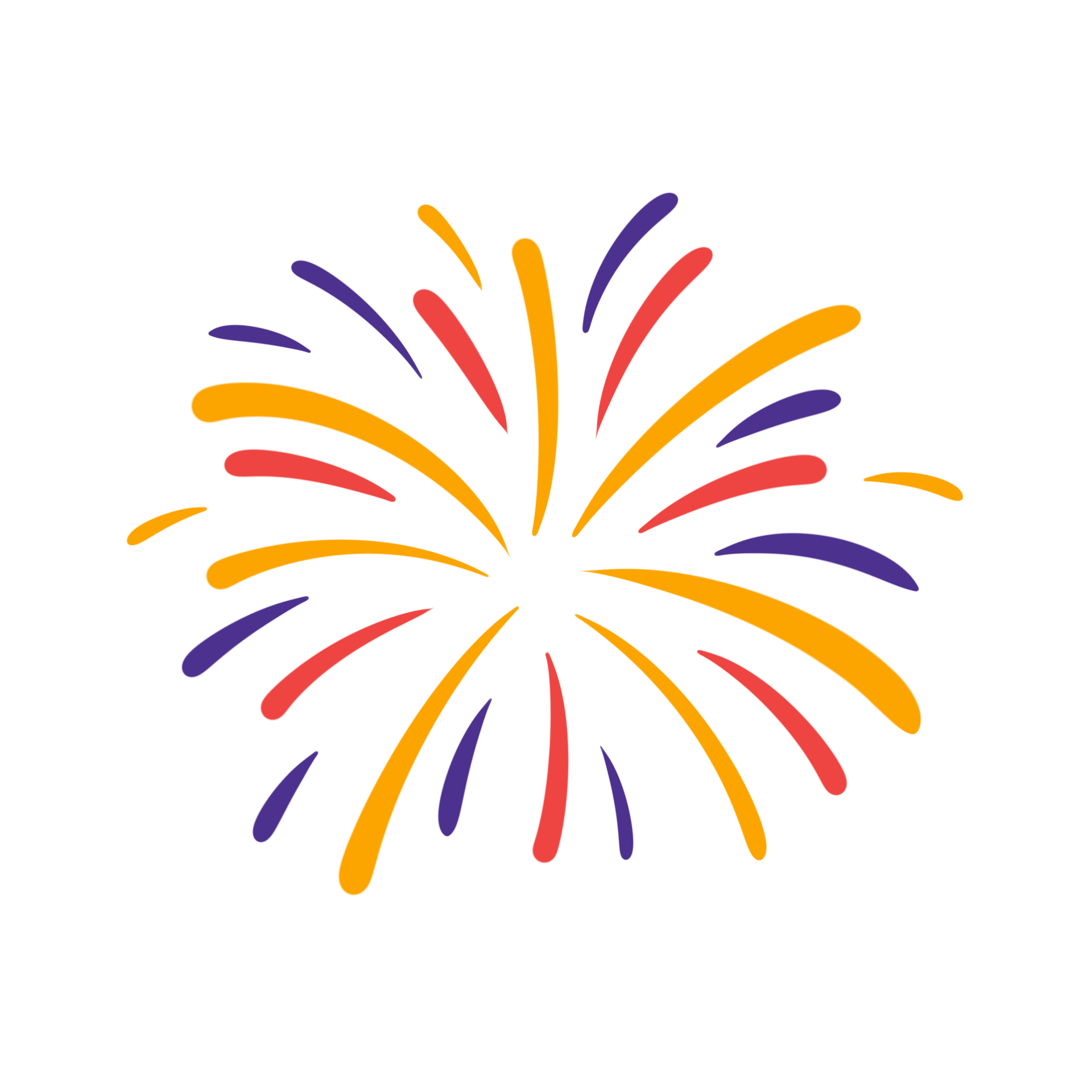 Colourful fireworks icon. 18818723 PNG