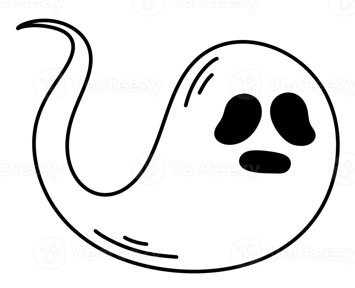 Halloween ghost icon cartoon. png