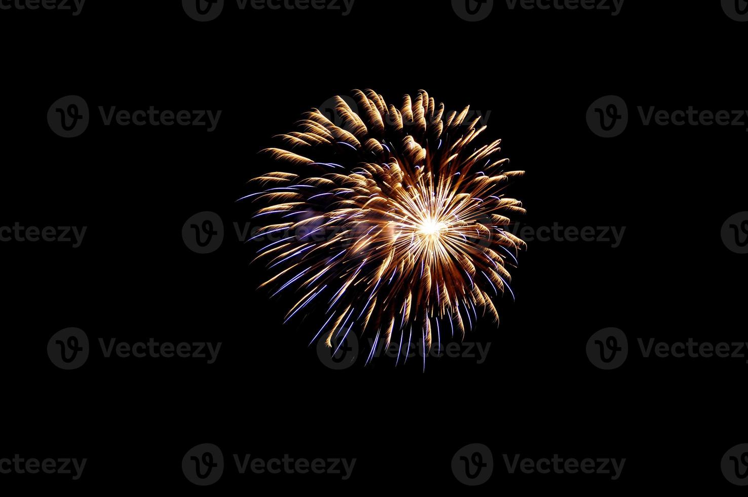 beautiful fireworks on a black background. Preparation for further work. Screen overlay. Bright and colorful illustration for design. photo