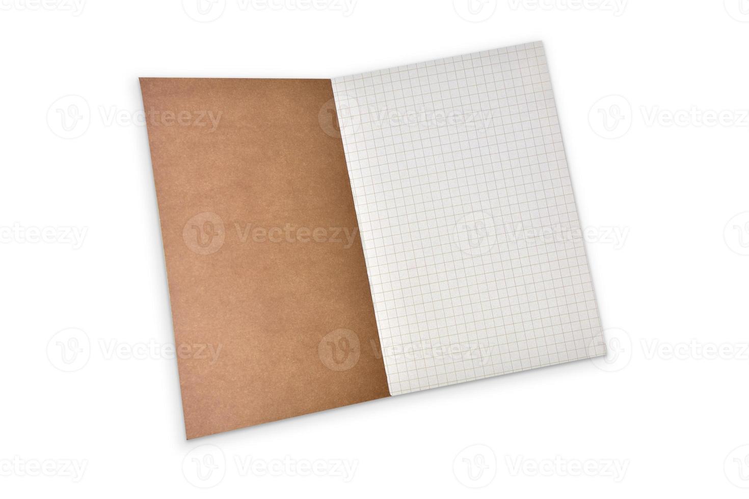 notebook isolated on white background photo