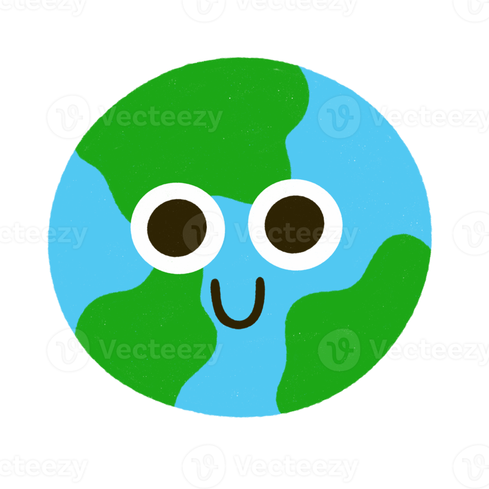 earth cartoon icon. png