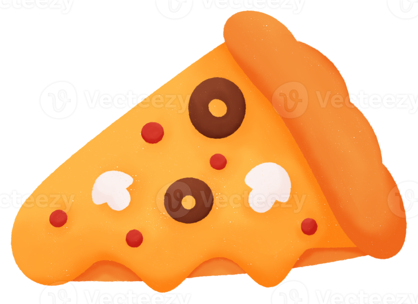 Pizza slice sign cartoon png