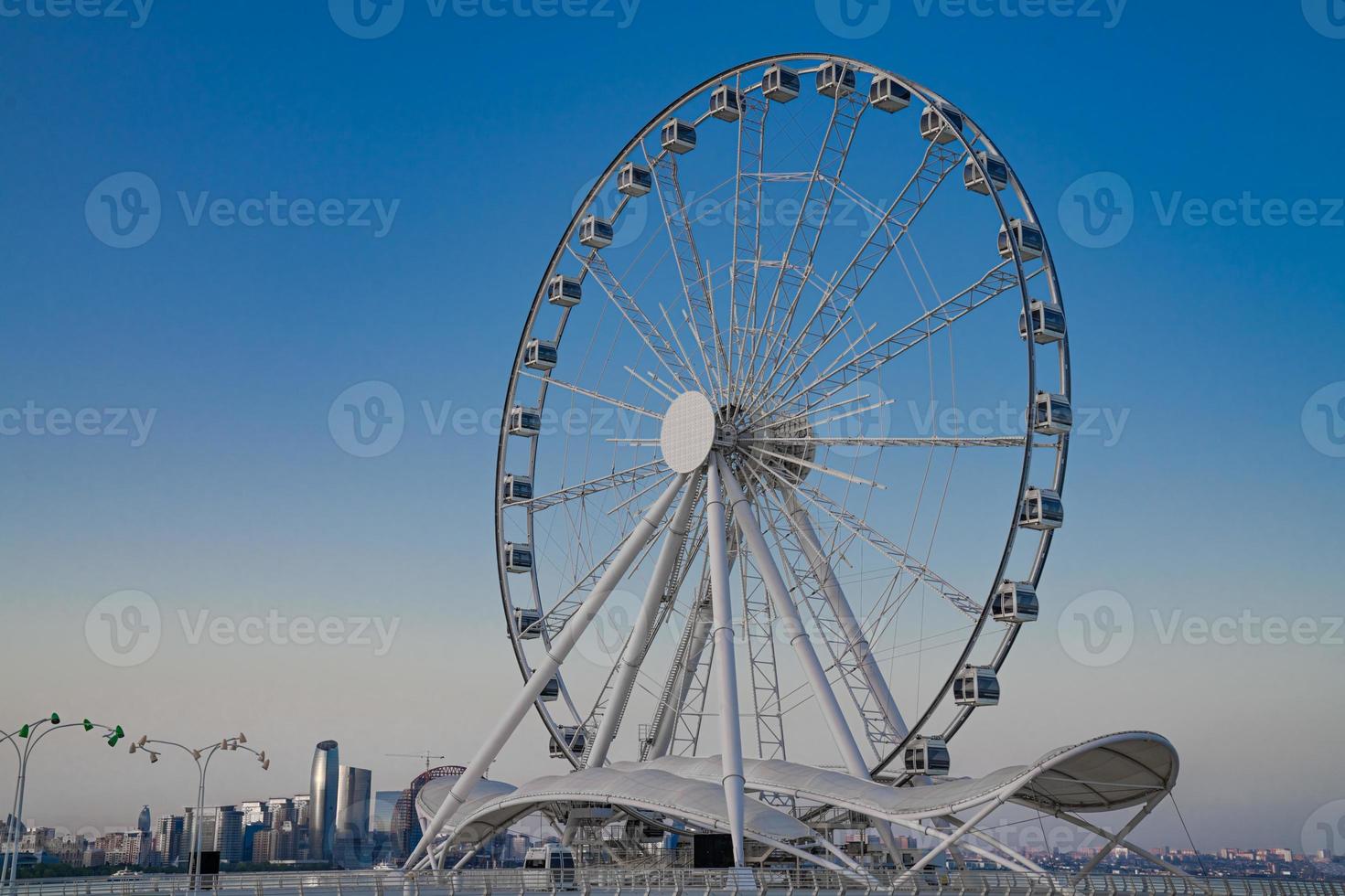 ferris wheel against the sky photo