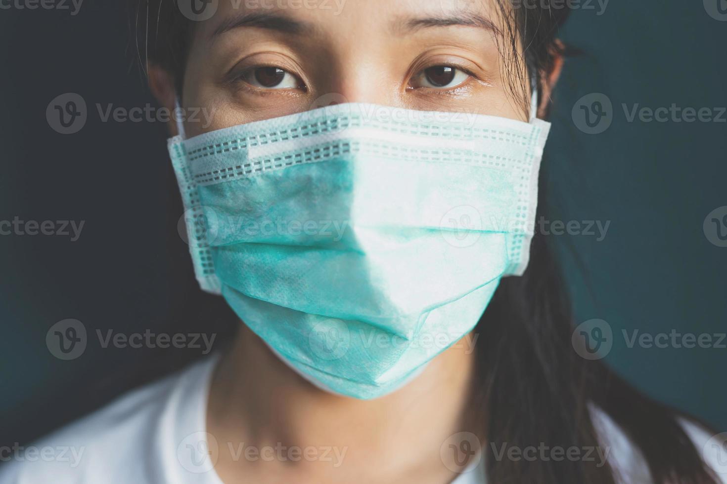 corona virus protection mask banner panoramic medical personnel protective equipment photo