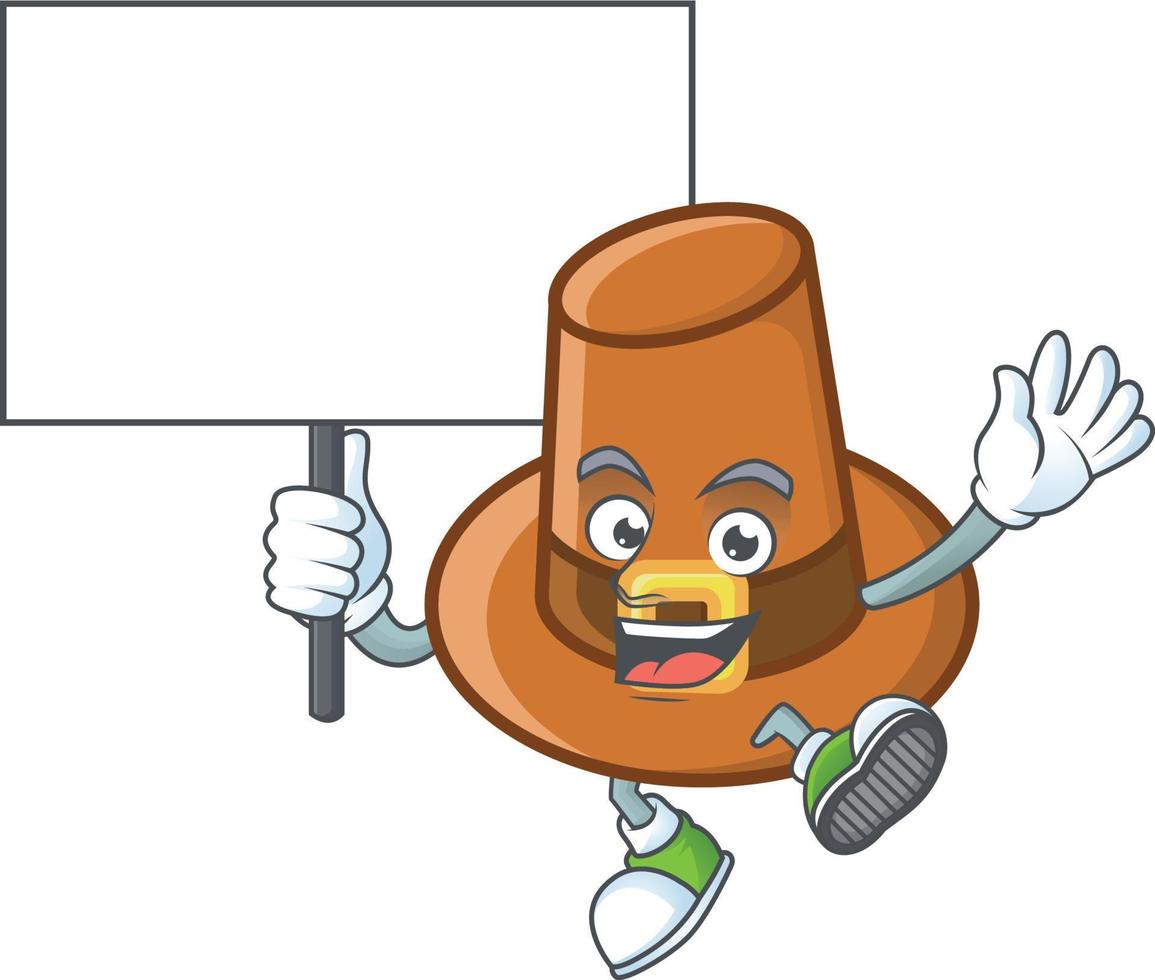 Brown Pilgrim Hat Vector