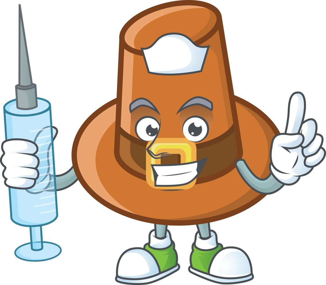 Brown Pilgrim Hat Vector