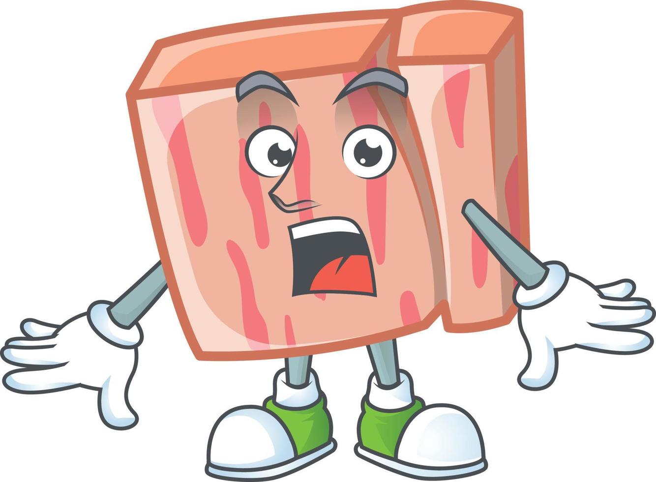 Fresh Meat Cartoon Vector