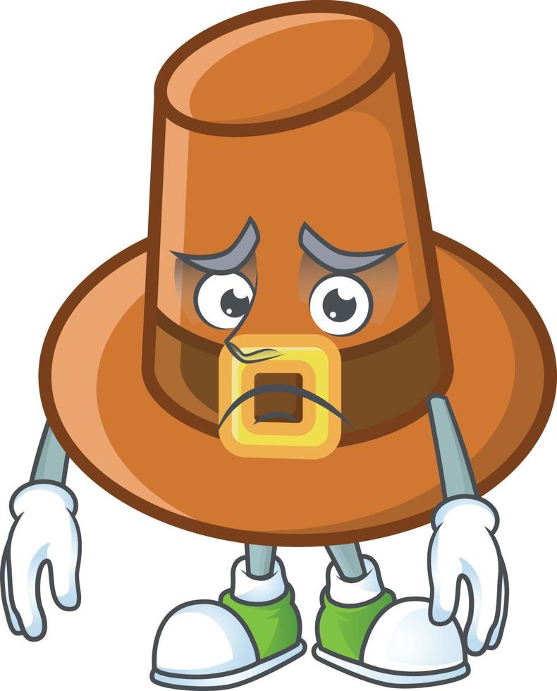 Brown Pilgrim Hat Vector