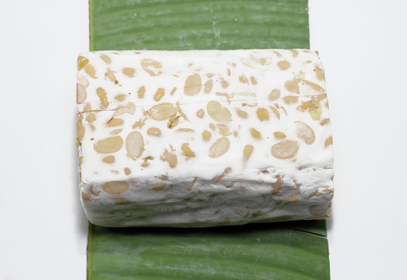 Tempeh or tempe is a traditional food from Indonesia made from soybeans or other ingredients that are processed through fermentation and is already popular in many countries. photo