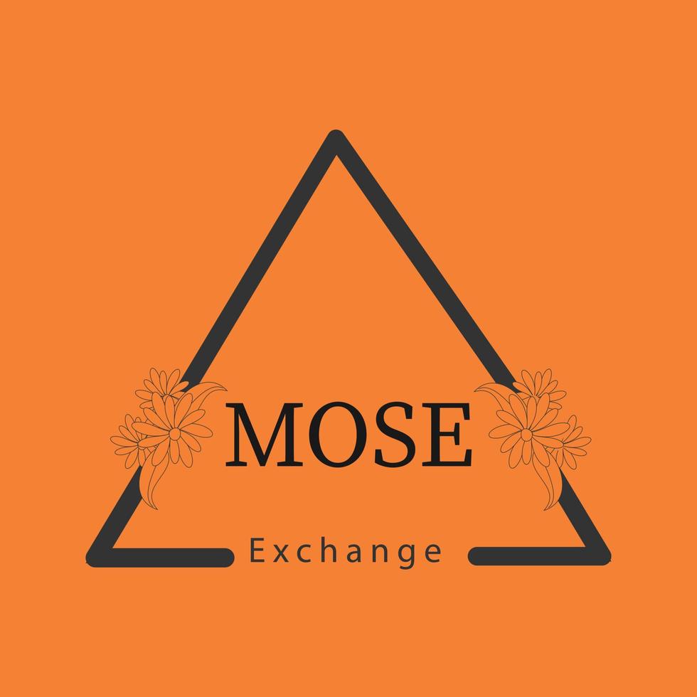 vector de diseño de logotipo de mosé