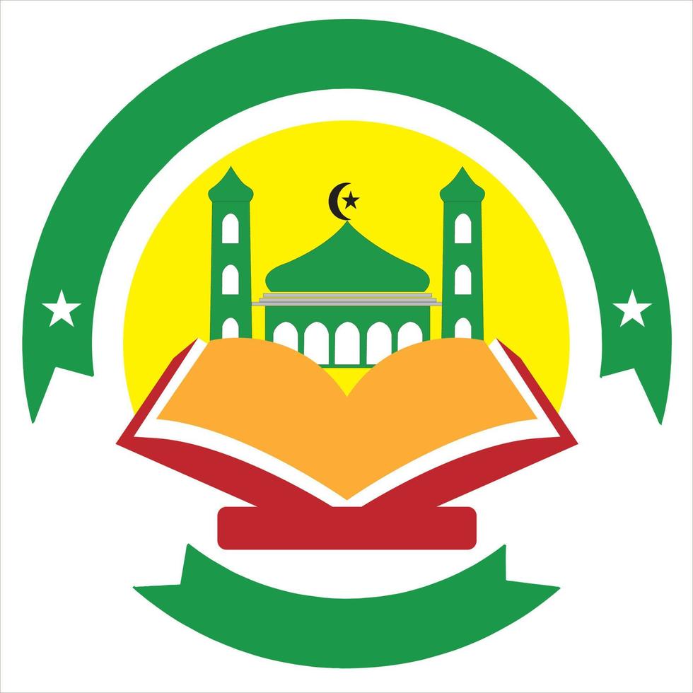 logo mezquita simple vector